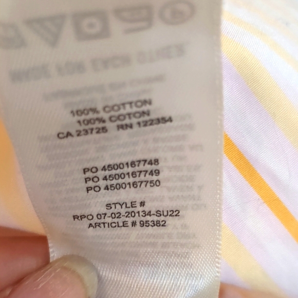 Wilfred Free Relaxed stripe button down Sz L - Picture 9 of 9